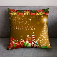 Suncoda Božićni jastuk bacač Jastuk Pamuk Kućni kauč Xmas Decor Božićni jastuk pokriva Božićni ukrasi