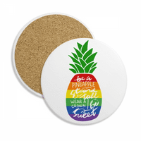 Ananapple Rainbow LGBT zastava Citat COASTER CUP šolja za zaštitu stola upijajući kamen