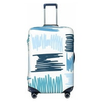 Poliesterski elastični poklopac za prtljag, plavi grafiti apstraktne pruge Travel kofer za zaštitu od