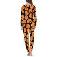 Pulover hlače Labava odjeća Termalna pidžama Halloween Pulover veličine l Pumpkin Larnjerna Snaga RashodsHirts