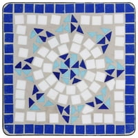 Mavis Laven Mosaic bočni stol plave i bijele keramičke elektrane