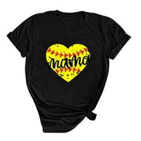 Žene smiješne kuglice mama softball bejzbol pokloni za ženska majica majki