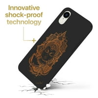 Torbica za drva za iPhone XR kompatibilna zaštitna mobitel poklopac otporan na udarca otporan na laserski