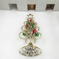 Desktop mini božićno drvo kovano gvožđe Božićno stablo Minijature ukras za dom