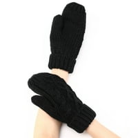 HAXMNOU Zimske rukavice za žene topla rukavica otporna na protu elastične poruke na crnim rukavicama