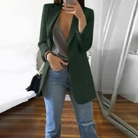 Mishuowoti jakne za žene plus veličine Ženska casual Solid Colore Laigan Cardigan sa džepnim reverima