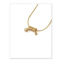 Toyella minimalistička navoja Privjesak ogrlica ženska geometrijska hladna hladna mesingana zlatna zlatna