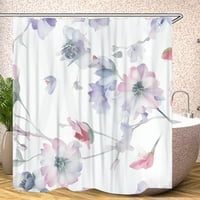 Tuš za zavjese, moderno neutralno minimalistički ukras kupaonice od poliesterskih tkanina zavjesa za