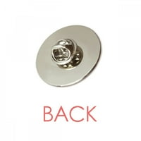 Logo Rezanje cigarete Art Deco modni okrugli metalni kašični pin Brooch