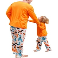 Gwiyeopda Halloween Porodica koja odgovara pidžamima set dugih rukava na majici Hlače Holiday PJs salona