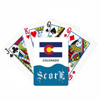 Profil američke države zastave Colorado Score Poker igračka kartica Inde