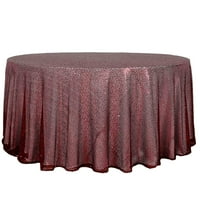 EFAVOMART 132 Veleprodajni premium stol poklopac sjajnog srednjeg okruglog stolnjaka za svadbenu banketu
