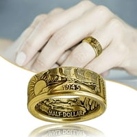 Wozhidaoke prstenovi za žene modni muški nakit prsten za prsten za zabavu lično lično lično prsten 7-