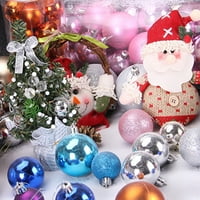 Dianhelloya Christmas Ball Glitter Svečana plastična privlačna atraktivna viseća kugla za tržni centar