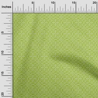 Onuone pamučna svila svijetla zelena tkanina Geometrijska bandhana tkanina za šivanje tiskane zanatske