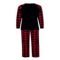 Porodica Amiliee Podudaranje božićne pidžame setovi dugih rukava Santa Print Sleepsiuit noćna odjeća