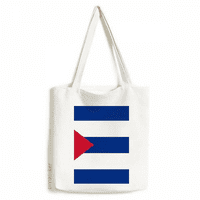 Kuba Nacionalna zastava Sjeverna Amerika Država Tote Platno Torba za kupovinu Satchel Casual torba