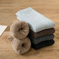 Ženske čarape u jesen i zimi plus baršunasti podstavljene tople ručnike Solene boju dame duge pamučne