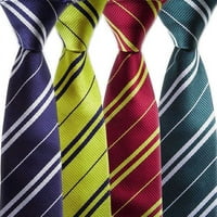 Muški klasični prugasti kravata modna casual poslovna silska kravate Set Očev dan Day