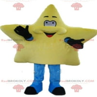 Slatka i nasmijana Giant Yellow Star Mascot
