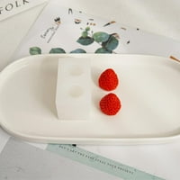 Glad 3D silikonski kalup od jagoda od jagoda silikon za svijeće jagode kalup za izradu čokoladne sapunice