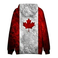 Unise Svjetski kup Kanada Kanada Duksevi za kašnjenje 3D Print Duwetshirt Modni duksevi s dugim rukavima