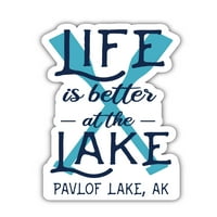 Pavlof Lake Alaska Suvenir Frižider Magnet dizajn veslo 4-pakovanje