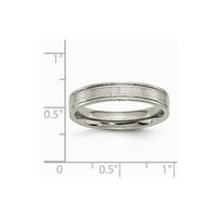 Čvrsti titanijum mat brušeni završetak i rimski brojevi Broj vjenčanih prstena za vjenčanje veličine