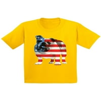 Awkward Styles Omladinska SAD Zastava Buldog Američka patriotska grafička omladinska dječja majica,