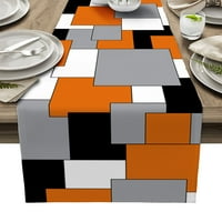 Neregularni apstraktni kvadratir za trpezarijski stol za trpezarijski stol ukras za zabavu protiv mrlja