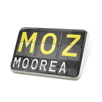 Porcelein PIN MOZ Zračna luka Moorea Revel značka - Neonblond
