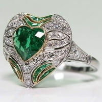 Bacc pribor Izvrsni nakit prstenasti prstenovi elegantni veliki ovalni cirkon ženski prsten za zabavu