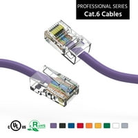 6ft CAT UTP Ethernet mrežnog mrežnog kabla bez pokretača ljubičasta, pakovanje