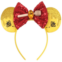 Belle Minnie uši, žute minnie uši, Winnie The Pooh Minnie uši, Belle Mickey uši, Winnie The Pooh Mickey