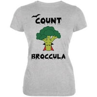 Halloween Povrće brokoli brojila brokula Drakula smiješni juniori Mekani majica bijeli md