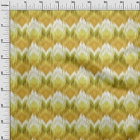 Onuone pamuk poplin žuta tkanina Ikat Craft Projekti Dekor tkanina Štampano od dvorišta široko
