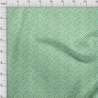 Onuoone Georgette viskoza lakih metvice zelene tkanine Božićni zanatski projekti Dekor tkanina štampan