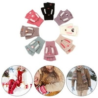 Heiheiup zimske rukavice za žene tople rukavice pletene rukavice elastične toplotne rukavice pletene