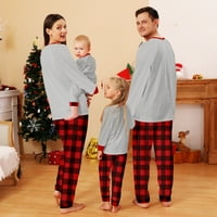 Dječaci pidžama veličine 10- Porodična odjeća otporna na plamenu Božić Božićni podudaranje pidžama Set