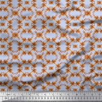 Soimoi siva poliester Crepe tkanina točka i cvjetna ispis tkanina od dvorišta široka