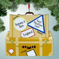 Personalizirani putnički kofer Božićni ukras - ljubavnik za odmor - putovanja - pakovanje za odmor -