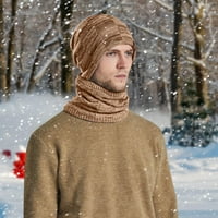 Heiheiup šeširi Ženske zimske muške tople kapuljače za pletenje i zimske vjetrootporni kap pleteni uho