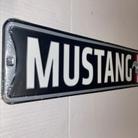 Mustang Ave Street potpisao sa 30 x5 reljefni metalni kašični kašični garažni bar