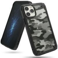Rinkke Fusion - Kompatibilan sa iPhone Pro 12, prozirni tvrdi stražnji udarni napredni poklopac odbojnika