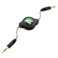 Uvlačivi AU kabelski adapter za automobile Stereo aux-in zvučni signal Jack Wire Crna Y8N za Alcatel