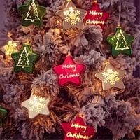 BVGFSAHNE božićni gudački svjetla božićna svjetlost svjetla božićna stabla kugla ukrasi unutarnja baterija