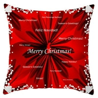 Verpetridure božićni jastuk, oblik pahuljice, oblik vilera santa, božićni klasični crveni