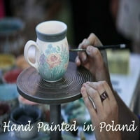 Polish Pottery oz Bubble Šalica ručno oslikana u Boleslawiec, Poljska + potvrda o autentičnosti