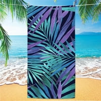 Ljetni palmi napušta ručnike za plažu tropske biljke za kupanje ručnici na otvorenom vodeni sportovi