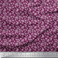 Soimoi pamučna poplin tkanina točka i lišće tkanine otisci dvorišta široko